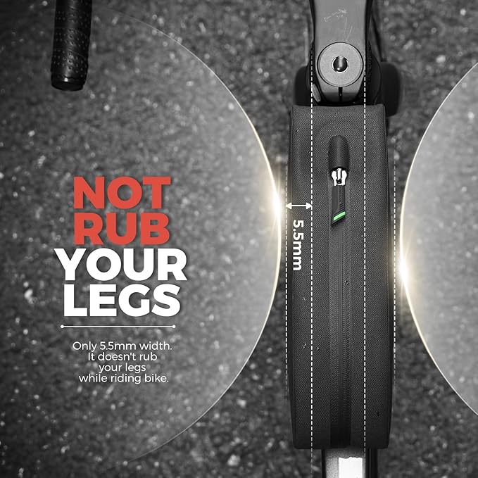ROCKBROS Bike Top Tube Bag Bicycle Front Frame Bag Waterproof Bike Pouch Pack Bike Phone Bag Cycling Accessories Pouch for Mountain Road Bike Large