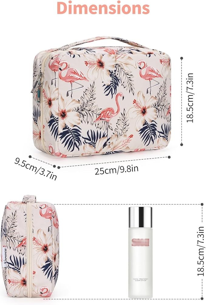 Narwey Hanging Travel Toiletry Bag Cosmetic Make up Organizer for Women and Girls Waterproof