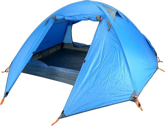 Azarxis Camping Tent 1 2 3 4 Man Person 3 4 Season Easy Set Up Waterproof Double Layer Lightweight Aluminum Rod Tents for Backpacking Hiking Trekking Travel Climbing Outdoor Activities