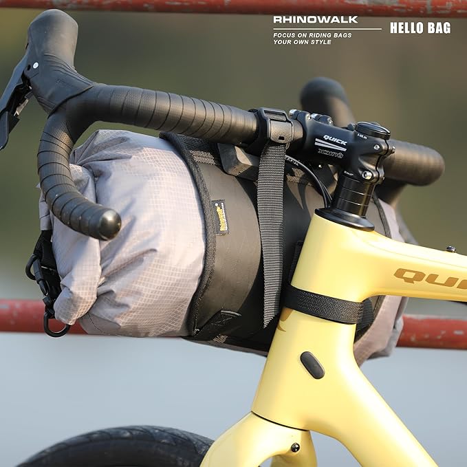 Rhinowalk Bike Handlebar Harness Mounts System Bicycle Handlebar Rolls for Bikepacking