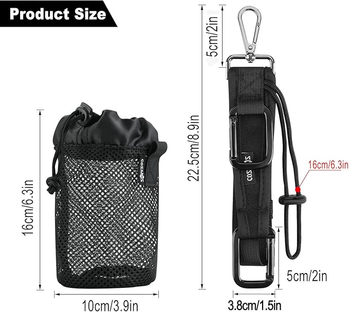 Cosmos Baseball Softball Gear Hanger, 4 in 1 Multifunctional Dugout Organizer Hanging Buckle Fence Hooks Bag for Hold Baseball Balls, Bats, Gloves and Helmets, Water Bottle Holder Sport Accessories