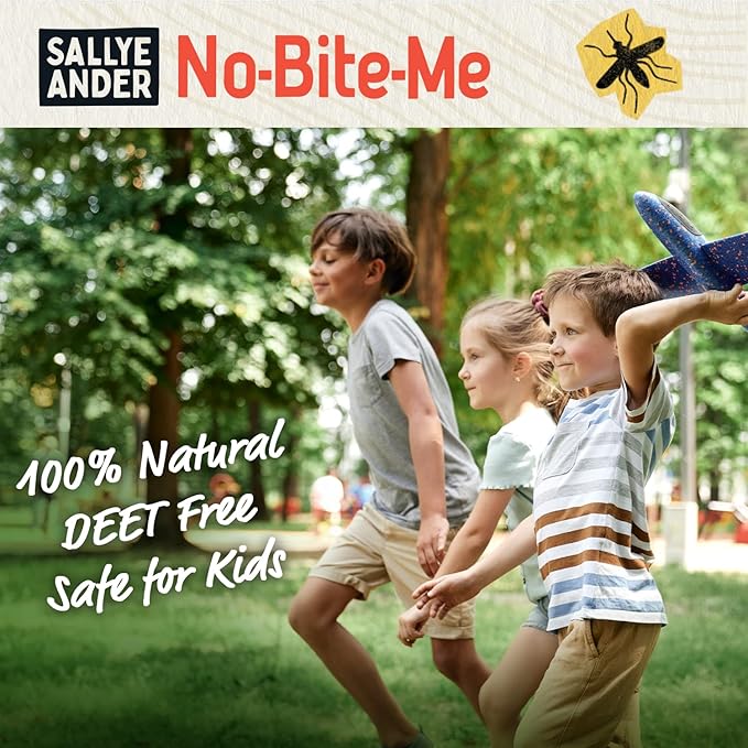 SALLYEANDER No Bite Me All-Natural Bug & Insect Repellent - Anti Itch Cream - 8 oz - Safe for Kids and Infants - Repels Mosquitoes, Black Flies, Fleas, and Ticks