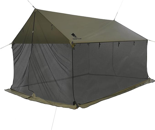 GEERTOP Lightweight Waterproof Camp Tarp Screen House Hammock Bug Net for Camping Backpacking Outdoor Travel