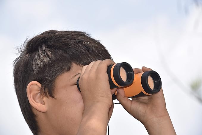 Outdoor Adventure Kit for Kids: Binoculars, Compass, Magnifying Glass & Flashlight. 3-12 Year Old Boys & Girls
