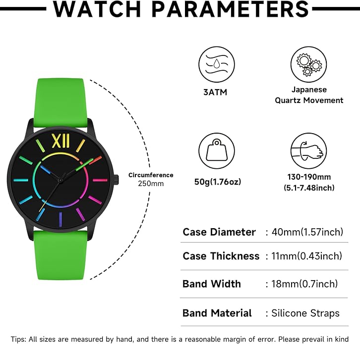 Bisley Unisex Watch Easy to Read Waterproof Silicone Strap Watch