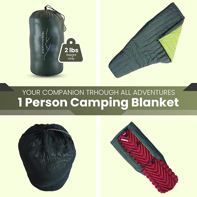 Ultralight Sleeping Bag Top Quilt 850 Down Ultralight Backpacking Camping Blanket