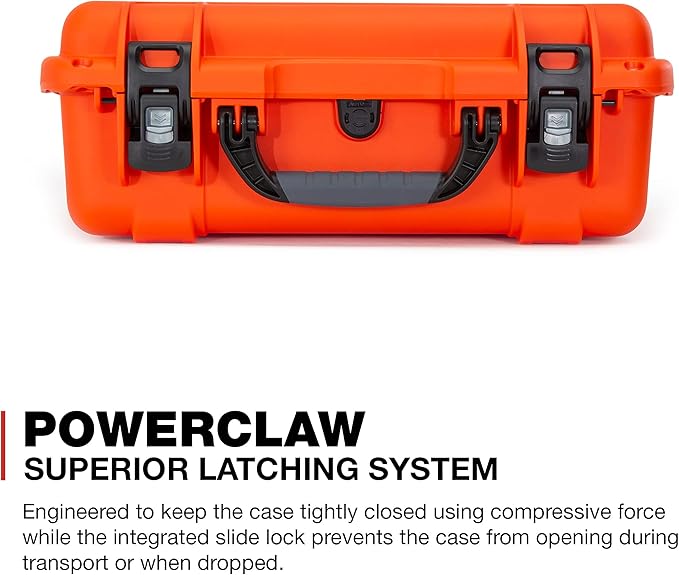 Nanuk 930 Waterproof Hard Case with Lid Organizer and Padded Divider - Orange (930-6003)