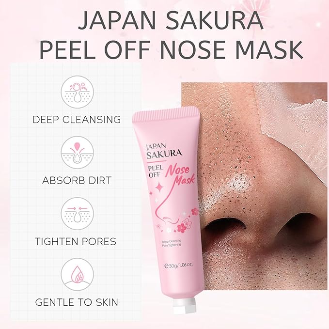 Skincare Kit Sakura Teen Girls Gifts - Skin Care Set Travel Size Toiletries - Sakura Skin Care for Teens 10-12 Hydrating - Teen Facial Kit Gift Set for Women with Bunny Headband(12PCS)