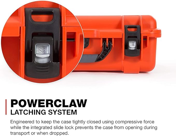 Nanuk 930 Waterproof Hard Case with Lid Organizer and Padded Divider - Orange (930-6003)