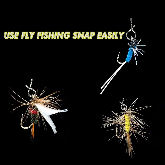 Alwonder 150-Pack Fly Fishing Snaps Twist Clips, 3/5 Sizes Stainless Steel Quick Change Lure Snaps No Knot Clip Quick Snap Fast Snap Lure Connector for Jigs Lures Fishing Clips Swivels Terminal Tackle