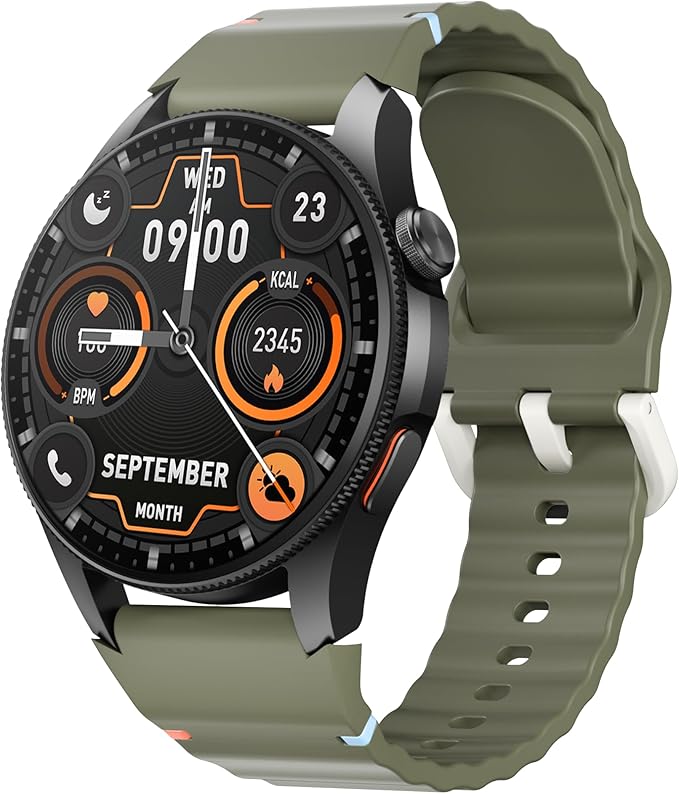 G12 Fitness Smartwatch with GPS, 2 Watch Bands, 1.43 AMOLED Screen, 3ATM 30M Waterproof, 450mAh Large Battery, Answer/Make Call, 24/7 Sleep Tracking, Compatible for Android iOS