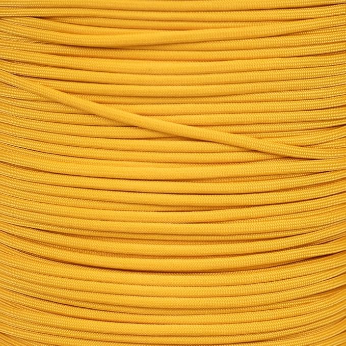 Paracord Planet Yellow 550 Paracord – 7 Strand Type III Paracord for Camping, Crafting, Utility and More – Airforce (50 ft)