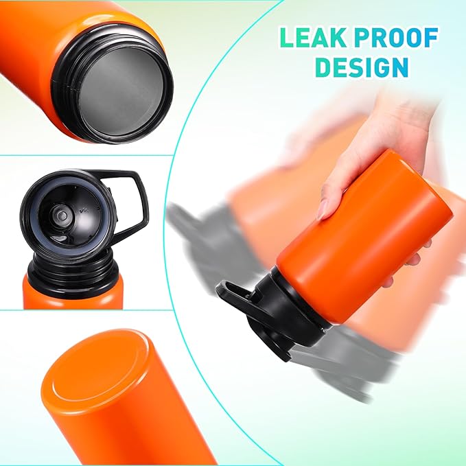 10 Pcs Reusable Aluminum Water Bottles Bulk Multicolor Outdoor Sports Water Bottles for Travel Gym Cycling Camping, Snap Lid