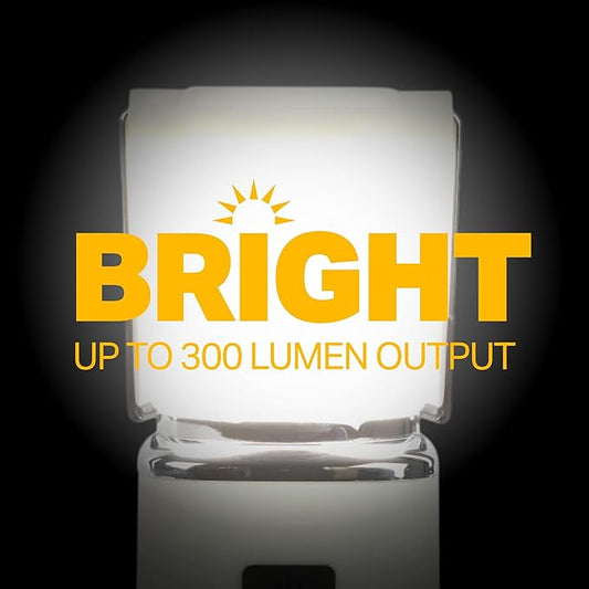 LUXPRO LP189 Mini Lantern - USB-C Rechargeable Camping Light - with 4 Color Modes - Dimmable LED Portable Lantern for Hiking & Emergency - Handy Compact Design - Beige