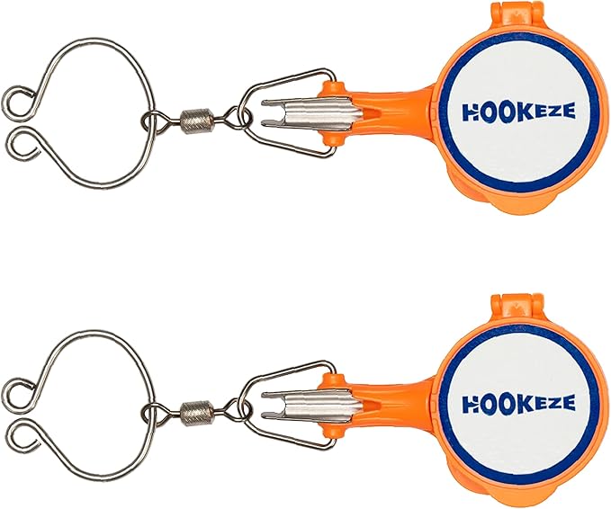 HOOK-EZE Fishing Knot Tying Tool | Protect from Fish Hooks | Tie Fishing Knots Easily | Cool Gadgets for Fishermen | Ice Fly Fishing | Fishing Accessories for Beginner Anglers | Nail Knot Tool