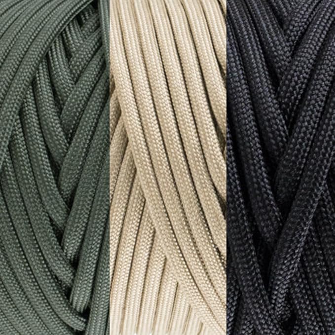 GOLBERG 750lb Paracord/Parachute Cord – Mil-Spec Type IV 750 lb Tensile Strength – Mil-C-5040-H – 100% Nylon