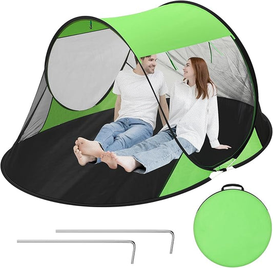 Pop up Mosquito Net Tents for Camping Foldable Pop Tent with Ground Pins Waterproof Freestanding Insect Bug Net for Beach Hiking Summer Outdoor Bed Protection