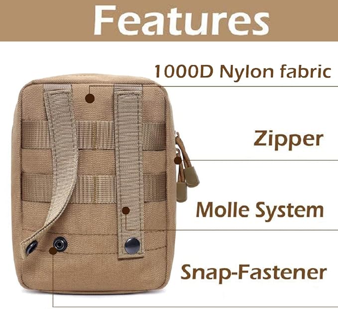 First Aid Pouch EMT IFAK Medical Pouchs, Tactical MOLLE Utility Pouch