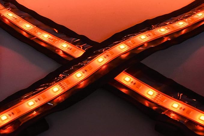 ALL-TOP Dimmable LED Camping Light Flexible Strip IP68 with Mounting Jacket - 1300 Lumen - IP68 Dual-Protection Water Resistanc Perfect for RV Camping and Overland