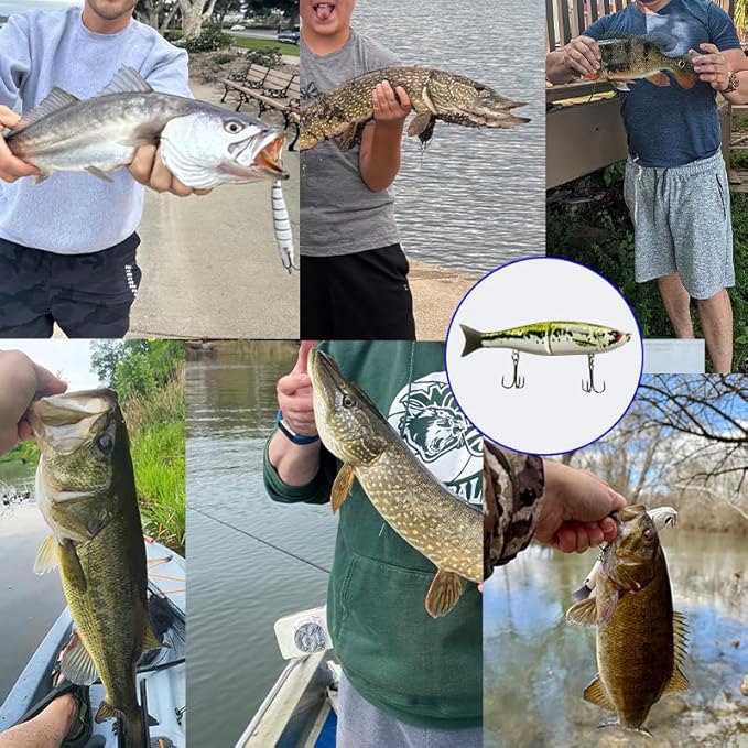 Glide Baits Jointed Swimbait Fishing Lures for Bass Pike Trout Walleye Crappie Bluegill Salmon Fishing Gear Gifts for Family