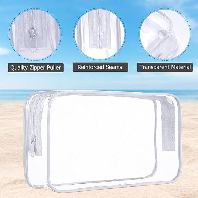 Travel Bottles for Toiletries 10 Pcs Travel Size Toiletries TSA Approved Travel Shampoo and Conditioner Bottles Refillable Spray Bottle Leak Proof Small Cream Jars for Body Wash Lotion(Clear)