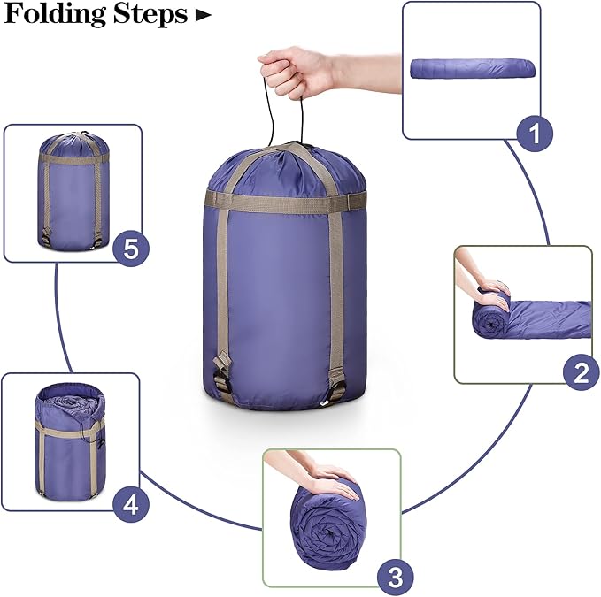 Sleeping Bags for Adults, Teens & Kids - Use for 3-4 Seasons, Warm & Cold Weather - Lightweight,Waterproof, Use for Backpacking, Hiking and Camping