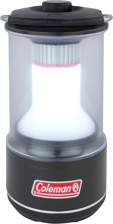 Coleman LED Lantern Batteryguard 800 Lumens, Super Bright High Power Cree Led Lamp, Portable Camping Light Lantern - Black, Small