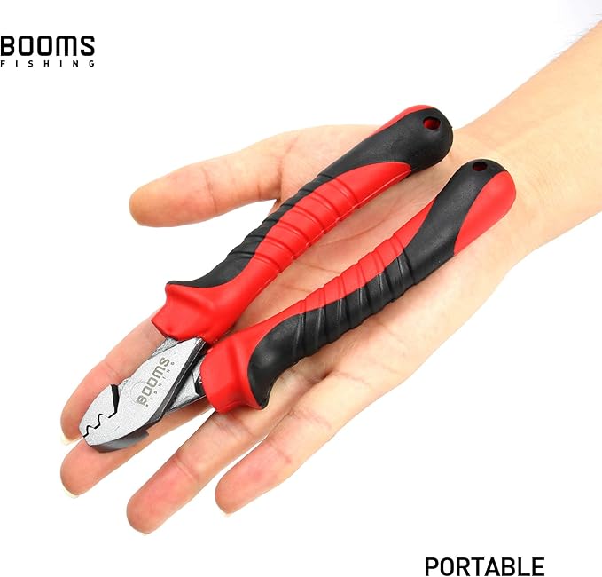 Booms Fishing CP2 Fishing Crimping Tool for Single-Barrel Sleeves