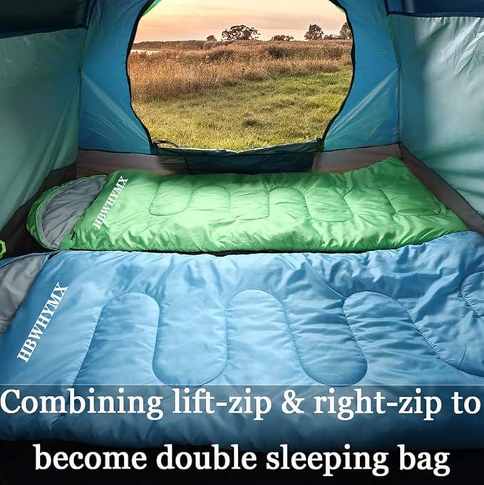 Sleeping Bags for Adults Backpacking Lightweight Waterproof- Cold Weather Sleeping Bag for Warm Camping Hiking Outdoor Travel Hunting with Camping Sleeping Bag