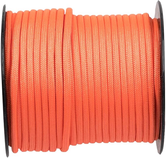 West Coast Paracord 100, 50 Feet 550 Lb. Paracord Parachute Rope Great for Outdoors Camping, Storage Kayak Utility Spool Many Colors