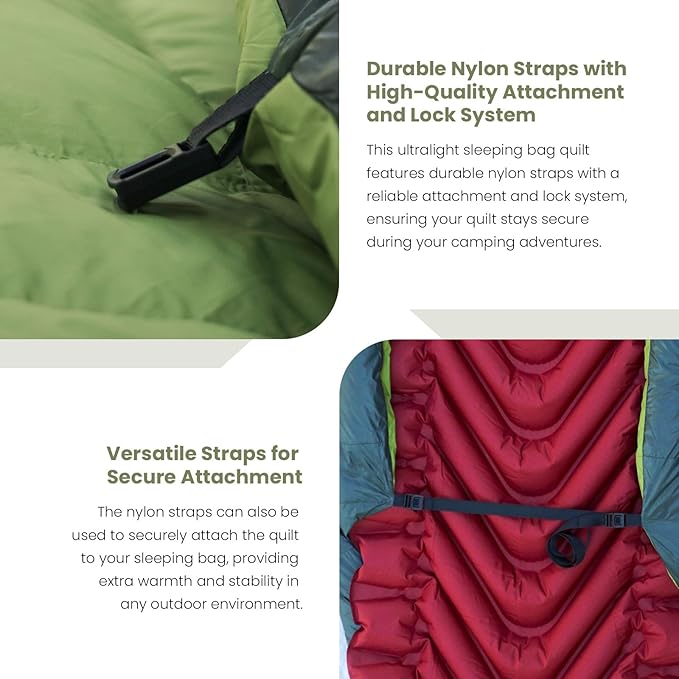 Ultralight Sleeping Bag Top Quilt 850 Down Ultralight Backpacking Camping Blanket