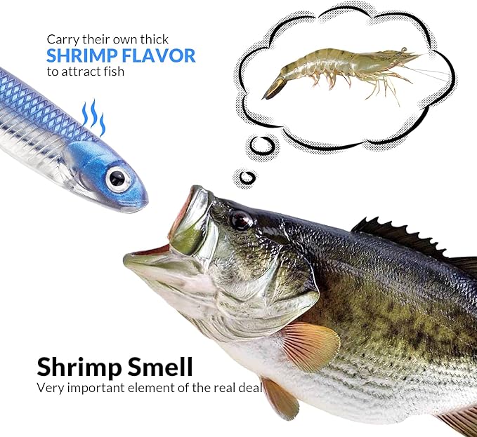 QualyQualy Soft Plastic Swimbait Paddle Tail Shad Lure Soft Bass Shad Bait Minnow Paddle Tail Swim Bait for Bass Trout Walleye Crappie - 2.75in, 3.14in, 3.94in, 5in