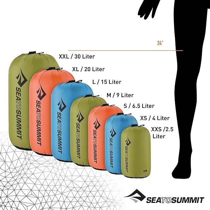 Sea to Summit Nylon Stuff Sack, Durable Outdoor and Travel Storage