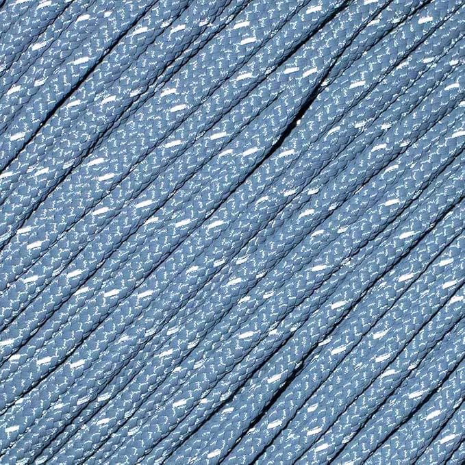 West Coast Paracord – 95 Tensile Strength - 1 Strand Reflective Paracord (25 Feet, Gray)