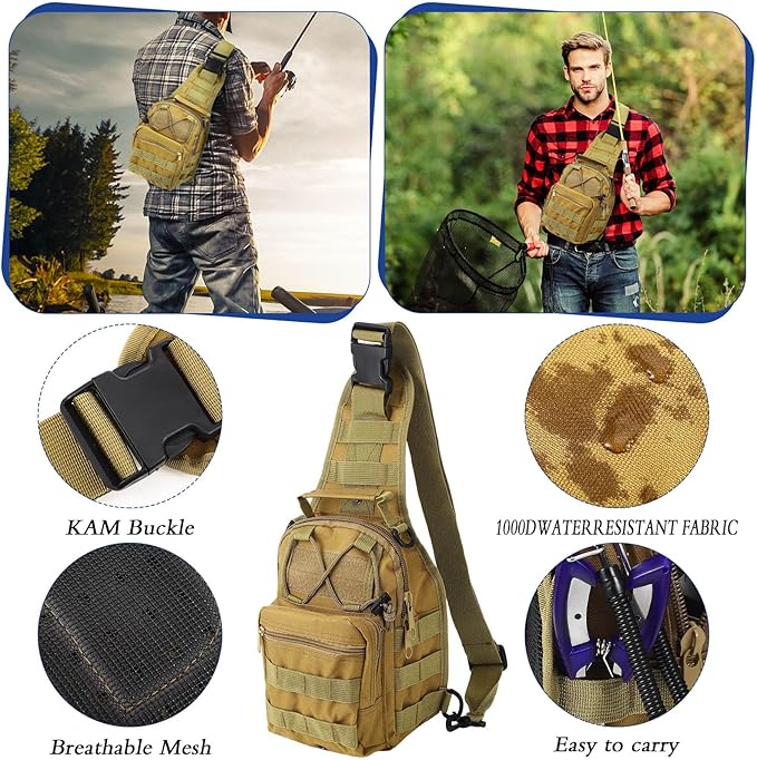 Sosation 482 Pcs Fishing Gear Equipment Kit, Backpack and Tackle Box with Tackle Included, Lures, Hooks, Sinkers Tools Accessories Kit Fishing Gifts for Men