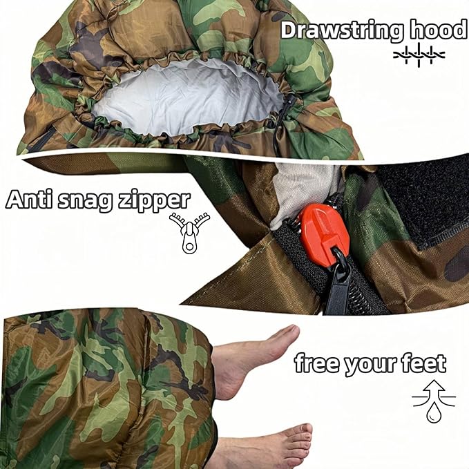 Sleeping Bags for Adults,Lightweight Waterproof Compact Sleeping Bag with Stuff Sack for Warm Camping Cold Hiking Traveling Outdoor Activities