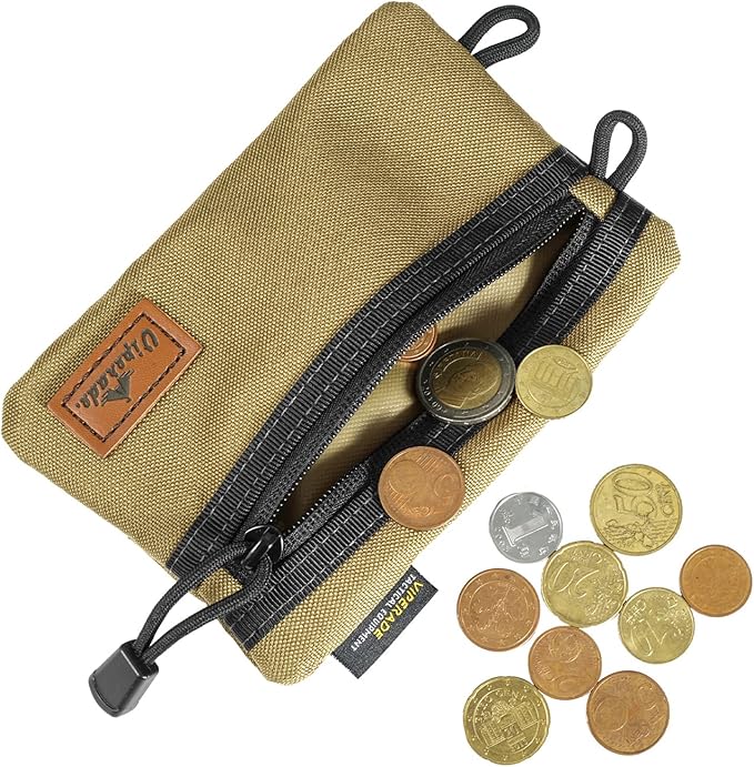 VIPERADE VE4 Tool Pouch, Nylon Pocket Organizer with 2 Pockets and 4 Small Tool Storage EDC Gears, Best Gift to Keep Organized, Hold Your Flashlight/Pocket Knife, Tactical Pen, Notebook