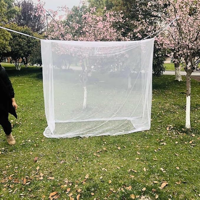 Mosquito NET for Full and Queen Size , L 75 X W 71 X H 59 inch, White (OR19106)