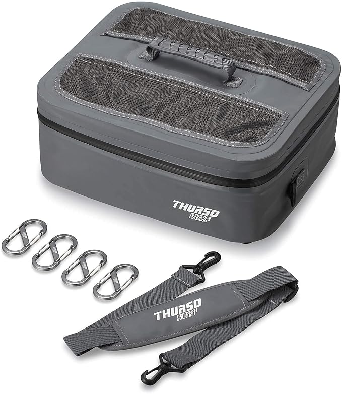 THURSO SURF Waterproof Paddle Board Cooler Bag Paddle Board Accessories SUP Deck Bag Multi-Functional Durable PVC Material Mesh Top Pocket Portable Premium Insulated Spacious 20 Can