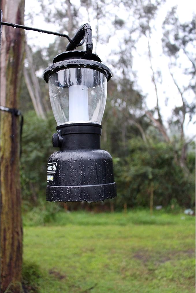 Coleman Rugged Rechargeable 700L LED Lantern, Water & Impact-Resistant Rechargeable Lantern with USB Charging Port, Carry Handle, & 2 Light Modes; Lifetime LEDs Never Need Replacing
