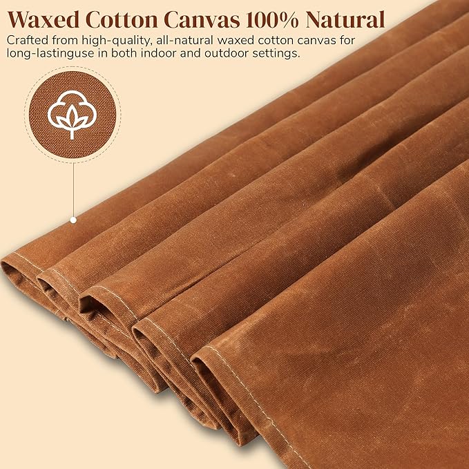 MonsterMat Waxed Cotton Canvas Mat All-in-One Solution for Protecting Surfaces & Enhancing Creative Experiences - Multi-Functional Mat & Waterproof Canvas Mat - Perfect for Indoor & Outdoor use