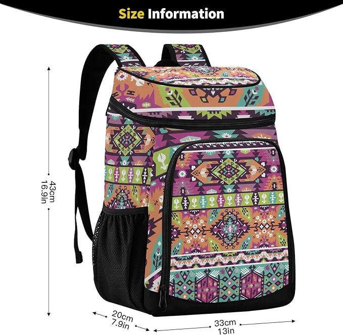 Cooler Backpack Insulated Leak Proof Beach Cooler Bag 30 Cans Waterproof Lightweight Soft Lunch Picnic Cooler for Men Women