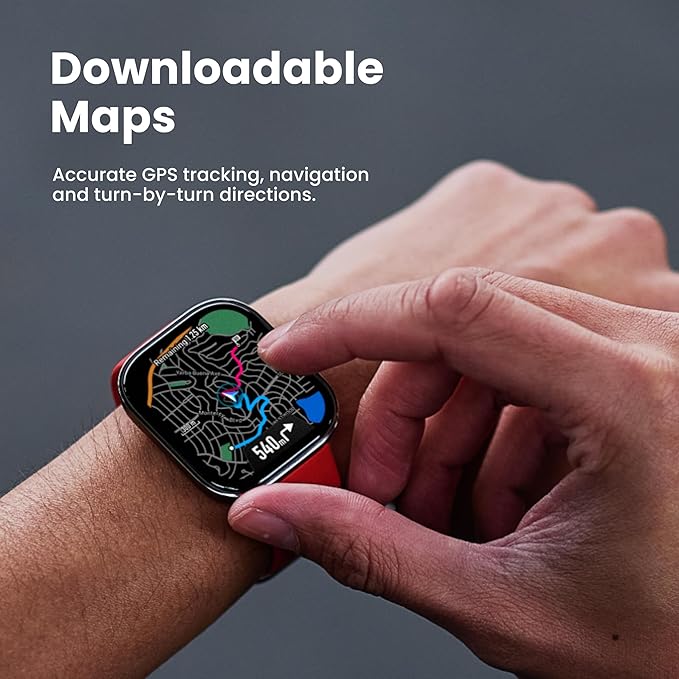 Amazfit Bip 6 Smart Watch 46mm, 14 Day Battery, 1.97" AMOLED Display, GPS & Free Maps, AI, Bluetooth Call & Text, Health, Fitness & Sleep Tracker, 140+ Workout Modes, 5 ATM Water-Resistance, Blush