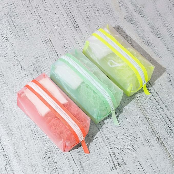 Travel Essentials 5 Piece Bath Accessory Kit, Bath Accessories with Toiletry Bag, Doop Kit (Lime)