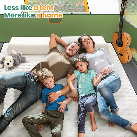 COBIZI Camping Tent, 4/6 Person Easy Setup Waterproof Windproof Backpacking Tent with Removable Rainfly, Lightweight Portable Outdoor Family Tents for Camping, Travel, Fishing, Hiking, Scouts