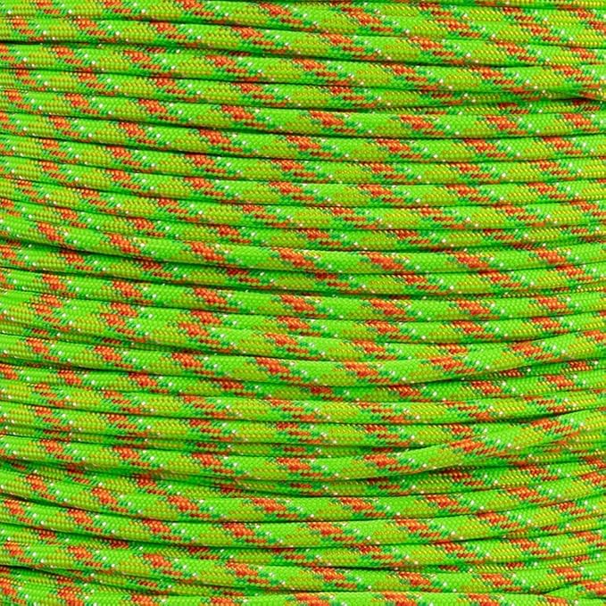 Paracord Planet Holiday Colors 550 Paracord – Great for DIY, Bracelets, and Lanyards – You're a Mean One (250 Feet)