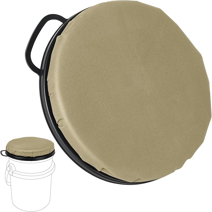 YETI 5 Gallon Bucket Seat - 360-Degree Swivel Lid, Cushion for Fishing, Hunting, Camping