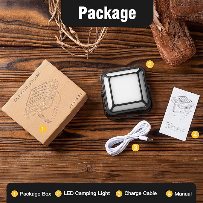 Lanterns for Power Outages, LED Camping Lantern Rechargeable 1000LM, 10000mAh Portable Emergency Light, Waterproof, 3 Modes for Tent, Outdoor, and Emergency Use(Green