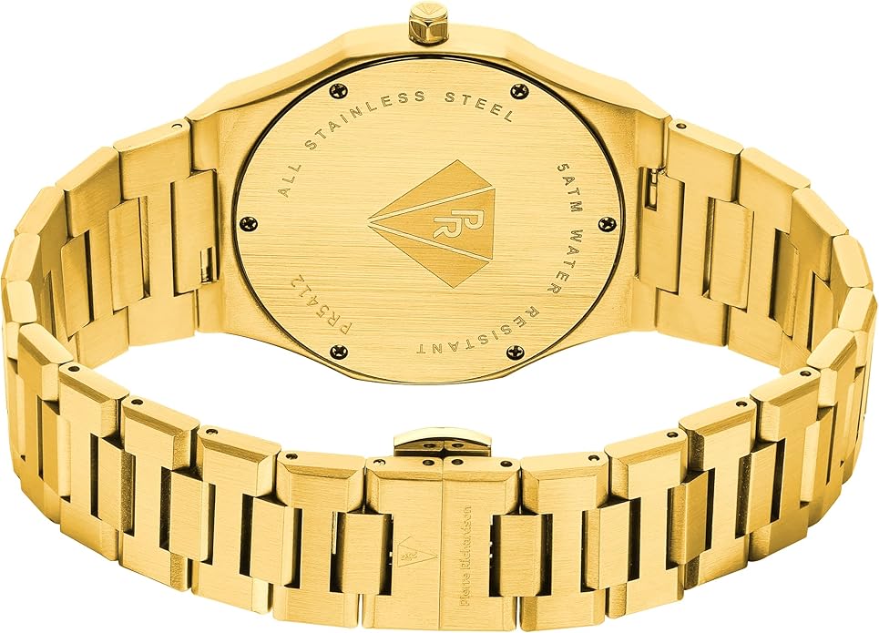 PIERRE RICHARDSON PR5428 Men’s Luxury Watch – Japanese Quartz Movement, Stainless Steel, 41mm, 5ATM Water Resistant, Scratch-Resistant Sapphire Crystal Glass – Classic Dress Watch for Men
