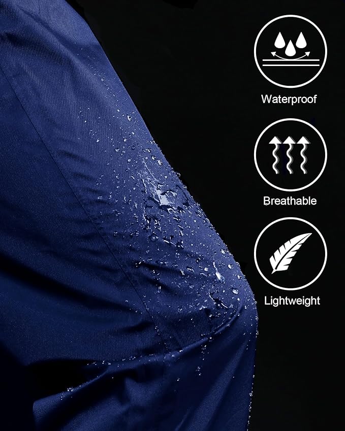 iCreek Women's Rain Pants Waterproof Rain Over Pants Hiking Pants Windproof Lightweight Outdoor for Golf, Fishing